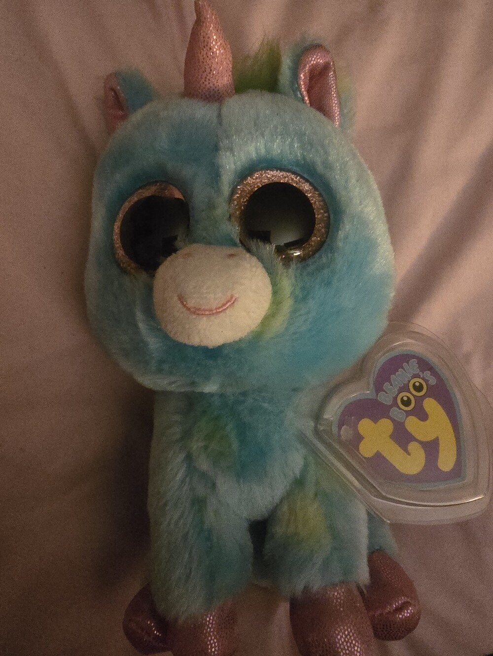 RARE Justice Limited Edition Treasure Unicorn Ty Beanie Boo